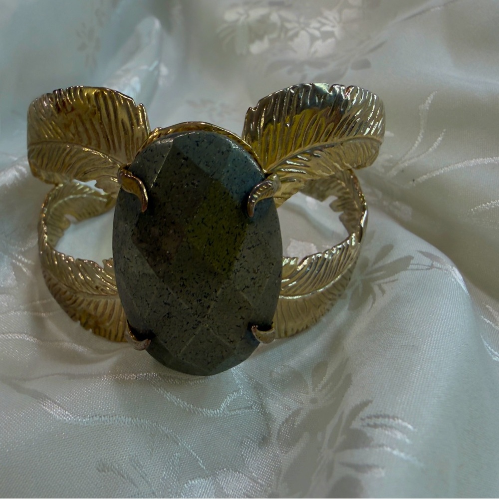 VINTAGE Kendra Scott Pyrite cuff bracelet